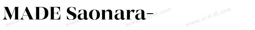 MADE Saonara字体转换